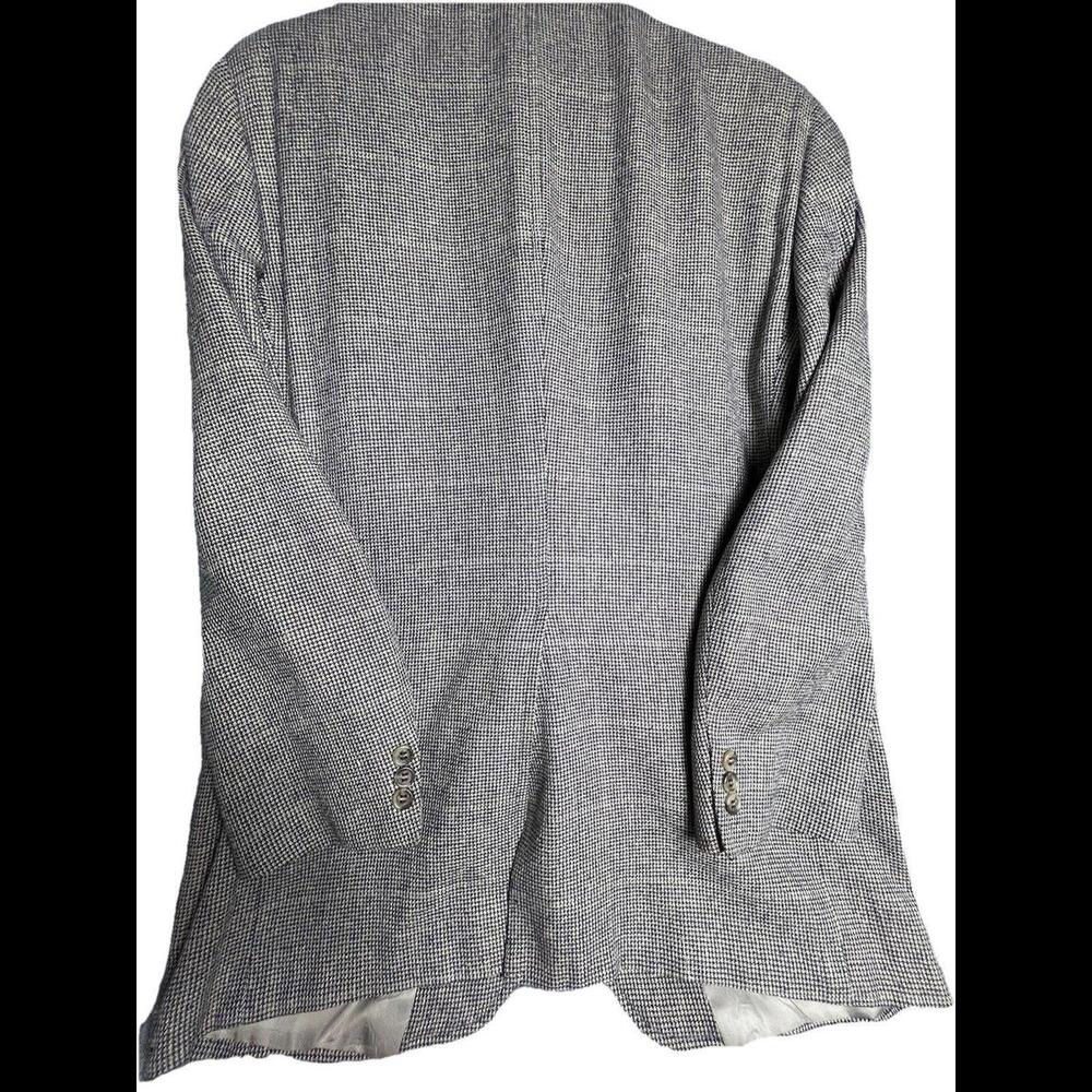 Vintage Jos A. Bank Blazer Men’s‎ 46R Gray 100% Silk Sports Jacket